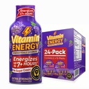 Vitamin Energy Focus + Extra Energy Shot Grape 24 Pack, 260mg Natural Caffeine, B-Vitamin, CoQ10, Amino Acids, Focus, Produtivitas & Kejelasan, Nol Gula, Gluten- Free, 1.93 fl oz