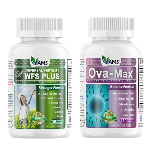 American Medic & Science OVA-Max Prenatal Vitamin for Women (120 Kapsul) dan WFS Plus Fertilitas Suplemen Perempuan (90 Kapsul)