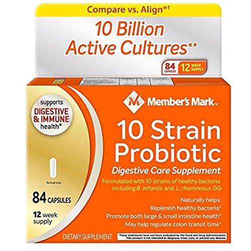 Anggota Tandai 10 Probiotik Strain (84 Cacah) (2 Pack)