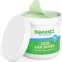 Dog Ear Cleaner Wipes dengan Aloe Vera dan Eucalyptus (100 Count) Ear Treatment Otic Cleanser untuk Dogs- Membantu Telinga gatal dan Irritants - Aman untuk Puppies lebih dari 12 minggu