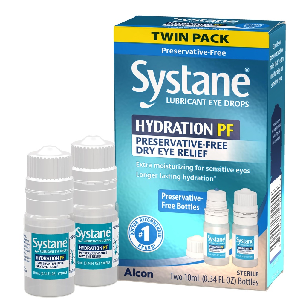 Hidration Systane Multi- Dose Preservative- Free Eye Drops Dry Eye Relief Twin Pack (2x10ml)
