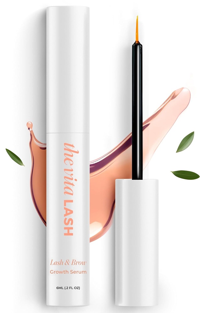 Eyelash & Blow Enhancing Serum 124; Advanced Lash Growth Serum for Fuller, Longer Eyelains & Thicker Brows 126; Vegan, Hydrating Lash Serum, 6 ml - 2 quid oz
