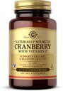 Solgar Cranberry dengan Vitamin C - 60 Vegetable Capsules - Support Uriner & Bladder Health - Non-GMO, Vegan, Kosher, Gluten Free - 60 Servings