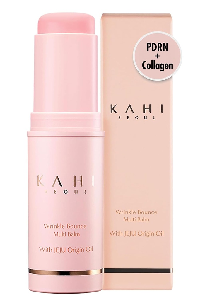 KAHI Wrinkle Bounce Multi Balm Stick 124; PDRN Collingen Wrinkle Stick 12.4; Korea Skin Care 124; All-inone Hydrating Lip Balm Eye Neck Make Up Up Facess & Face Mist Moiledge Balm