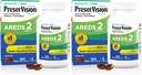 PreserVids AREDS 2 Eye Vitamin & Mineral Suplement, Berisi Lutein, Vitamin C, Alaxanthin, Zinc & Vitamin E, 120 Softgels (Packing May Vary) (Paket 2)