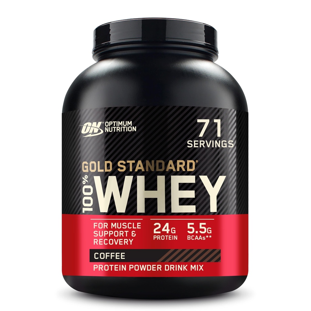 Optimum Nutition Gold Standard 100% Whiy Protein Powder, Coffee, 5 Pound (Packaging May Wary)