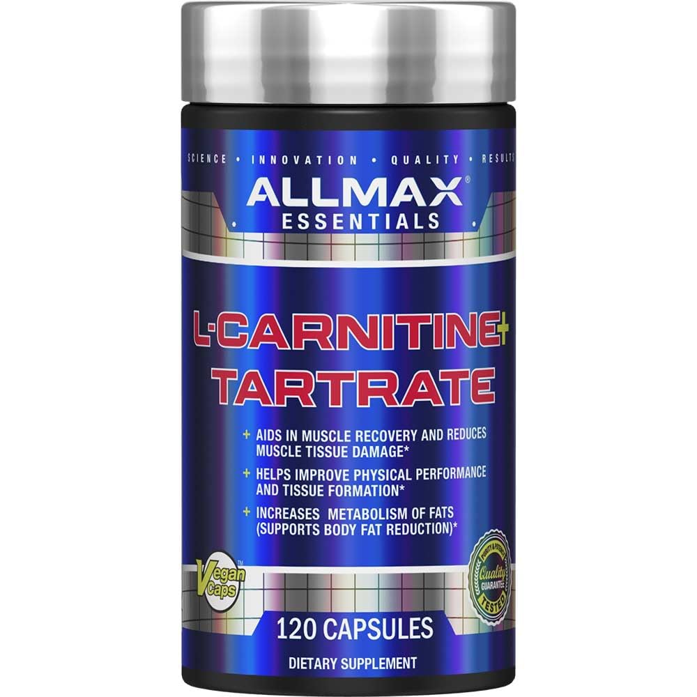 LLMAX Nutition L- Carnitine + Tartude, 120 Capsules