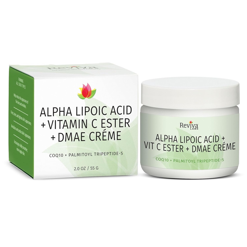 Reviva Labs Alpha Lipoic Acid Vitamin C Ester dan DMAE Cream -- 2 oz
