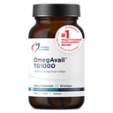 Design for Health Omegavail TG1000 - TG (Trigliseride) Fish Oil Suplement with EPA / DHA - Sangat berkonsentrasi 100mg Omegaga- 3 Per Softgel - Natural Lemon Flavor + No Fishy Aftertaste (60 Softgelels)