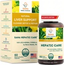 Liver Aktif Cleanse & Detox - 1800mg Herbal Formula dengan Thistle Milk Organik, Turmeric & Dandelion Root - Pendukung Pembelian Gendut & Daily Liver Kesehatan - oleh Sana Herbal