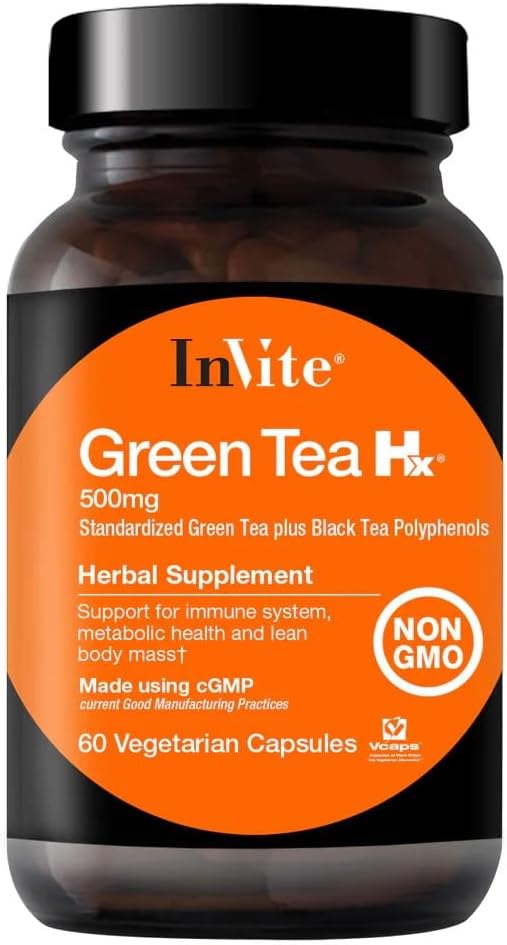 Undang Kesehatan - Teh Hijau Hx - Standarerized Teh Hijau Plus Polyphenols Hitam - 60 Vegetarian Kapsul - 30 Hari Supply (1)