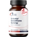 Desain untuk Layanan Kesehatan S-Acetyl Glutathione Synergy - 200mg S-A- GSH dengan NAC + Vitamin B6 - Non-GMO Antioksidant Support Bantuan Detoksifikasi Normal (60 Capsules)
