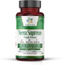 Organik Aura Neem Supreme Capsules. 150 Veg Capsules. Triple Complex - Max Power Pure Highness Azadirachta Indica Capsule. Antioksidan Alam, Kesehatan Kulit, Dukungan Kebal Abundant.