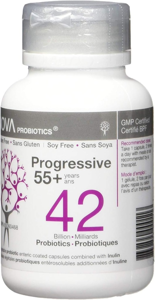 NOVA Progories Multi- Strain Progresif 55 + 42 Miliar Probilions per Kapsul - 60 VCaps