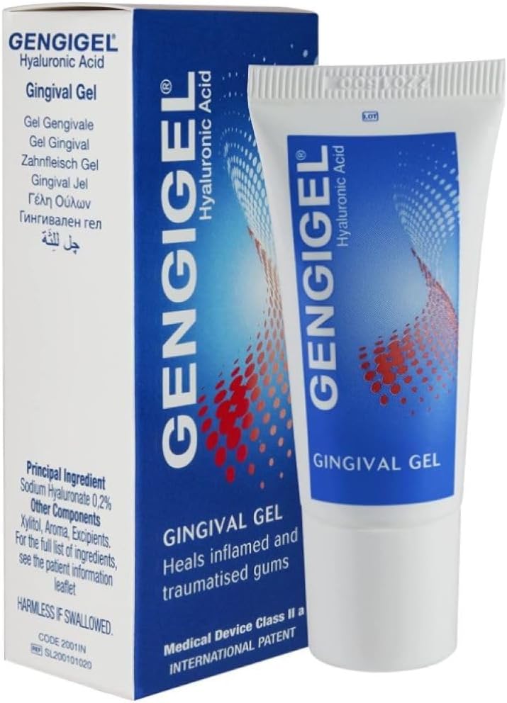 Gengigel Hyaluronic Acid Oral Gel for Mouth & Gum Discomfort (20ml), Soothes Irritation, Promotes Natural Heeling & Protects Delicale Oral Tesus, No Paraben atau SLS, Vegan & Kosher