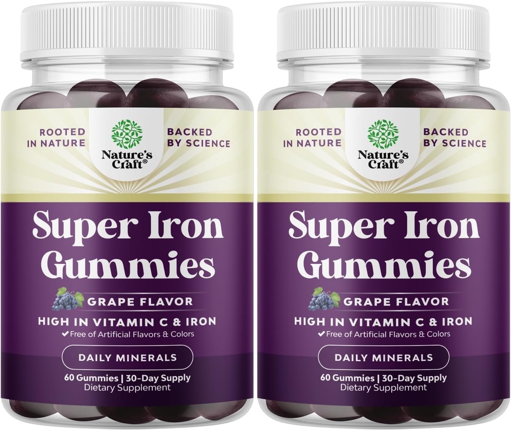 Extra Strongth Gummies for Women and Men - Vegan Daily Gummy Adults (60 Service)