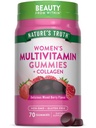 Nature 's Truth Women Multivitamin Gummies Plus Collagen & Biotin 124; 70 Count 124; Non- GMO & Gluten Free Suplemen