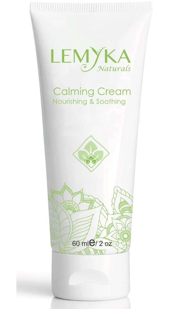 LeMYKA Natural Eczema Cream dengan Ceramides, Itch and Redness Relief untuk Atopic Dermatitis, Psoriasis, Hives, Organic Healing Olance Long- berlangsung Moisturizer, Paraben- bebas, Fragrance, 2oz