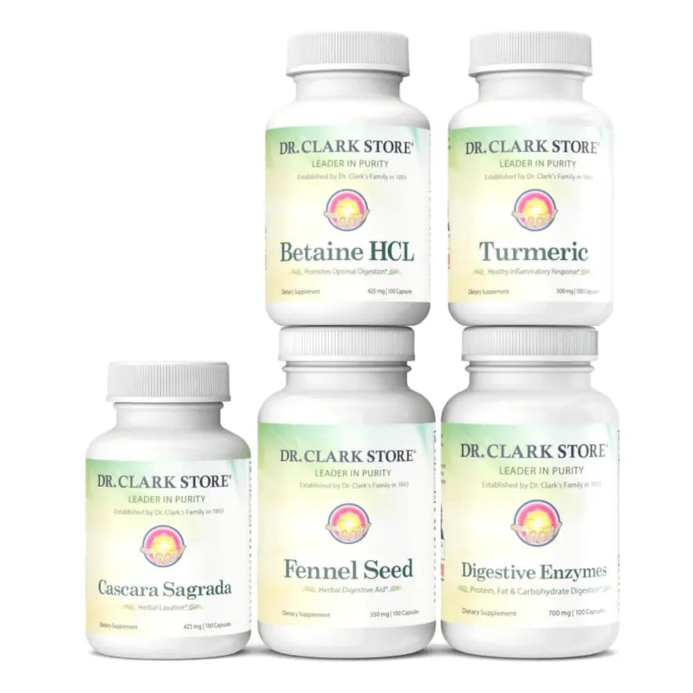 Dr. Clark Digetical Aid - Digeptical Diet Supplemen Colon Cleanse - Balances Intestinal Organisme dan - Probut Absorpsi Numrient - 17 Hari Membersihkan