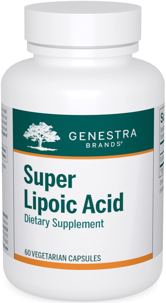 Genestra Brands Super Lipoic Acid - Alpha Lipoic Acid untuk mendukung Metabolisme & Anxtioksidants - 60 Kapsul