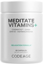 Codeage Meditate Meds + Suplement - CognatiQ, DH-B, GABA, Ashwagandha, Jamur organik, Blueberry - BDNF Pill dan Neuroprotein - Vegan, Non-GMO, Gluten- Free - 60 Capsules