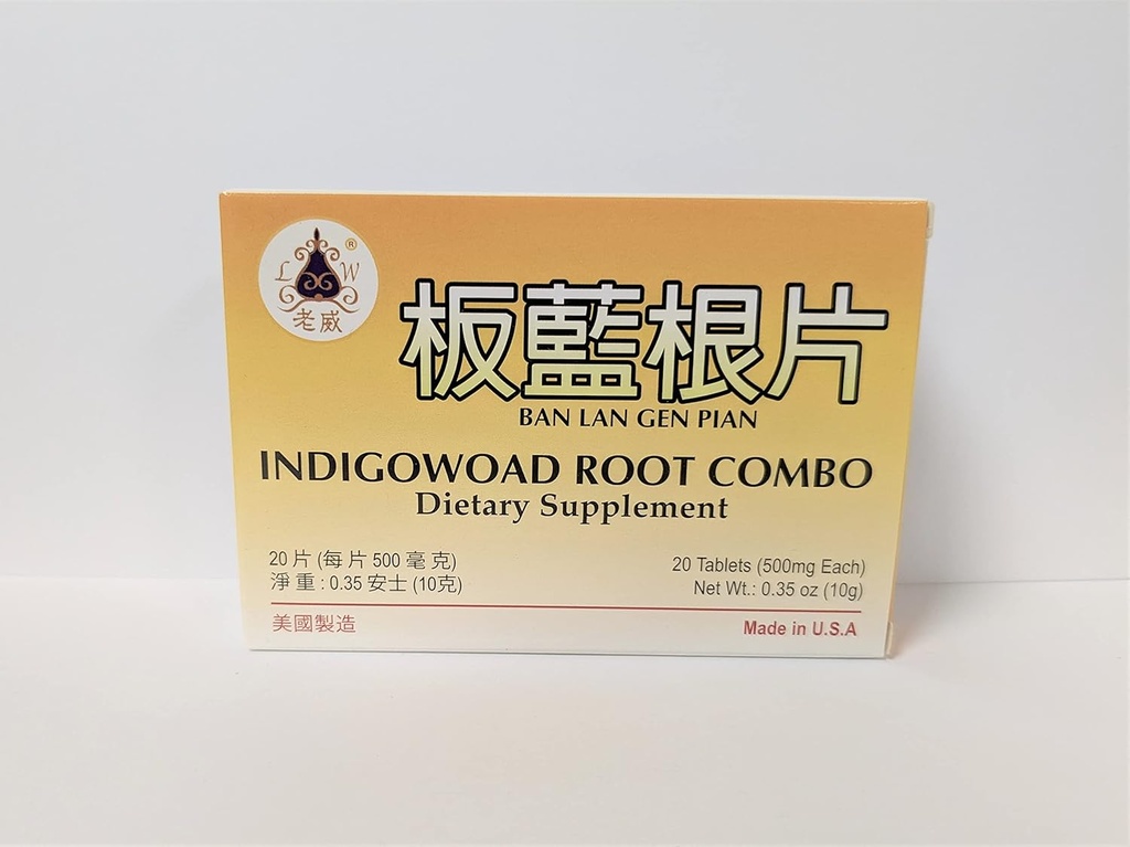 Ban LAN Gen Pian Herbal Supplement Membantu Procummere Immune Functions Sore Throat Fever Headache Cough 20 tablet dibuat di USA