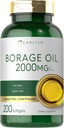 Carlyle Borage Oil Supplemen 124; 2000mg 124; 200 Softgel Capsules 14; 320mg GLA 124; Cold Menekan & Hexane Free 124; Non-GMO & Gluten Free