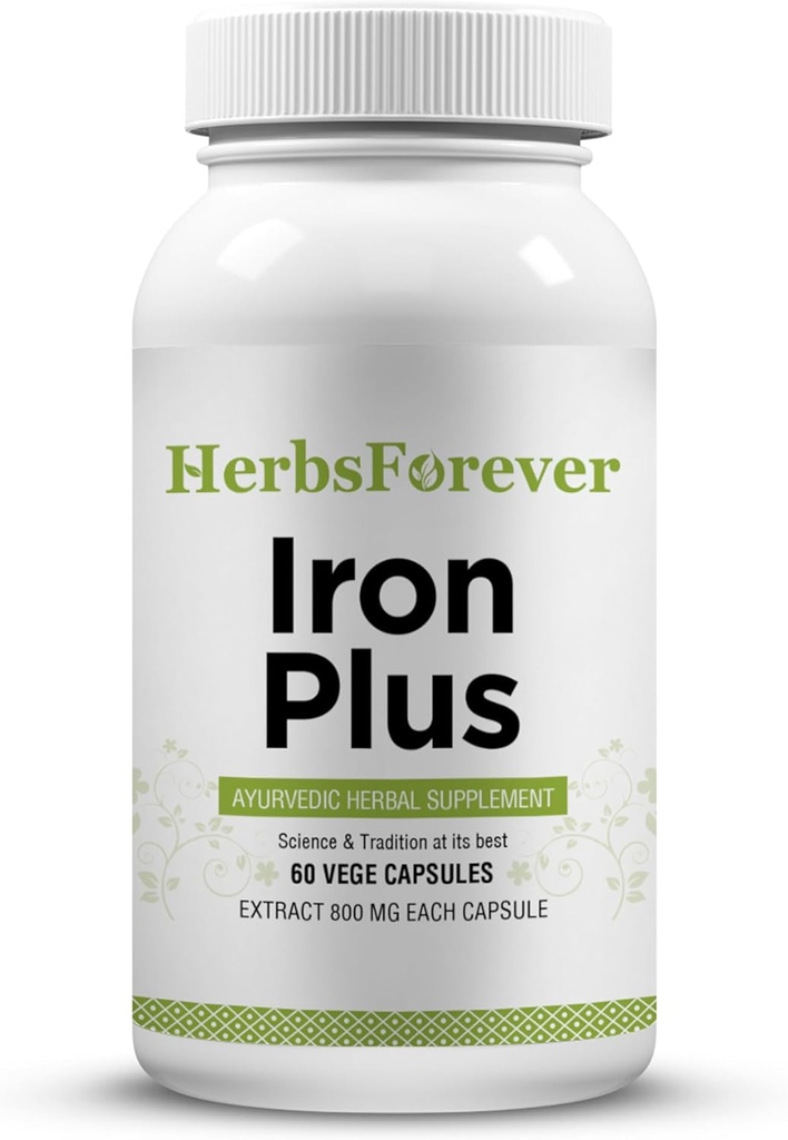 Herbsforever Iron Plus Kapsules Supplemen Besi Tingkat 60 Capsules