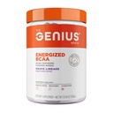 Genius BCAA Powder - 5g Vegan BCAAs L- Glutamine, Cognizin & Rhodiola Recovery Energy Dukung Dukungan 100mg Caffeine Pra, Intra, Postake-Workout Nootropic Suplemen untuk Fokus & Performance - Grape Limeade