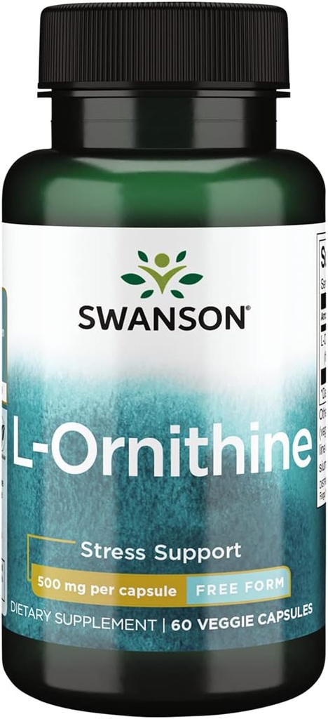 Swanson L- Ornithy Amino Acid 500 Miligram 60 Veg Capsules