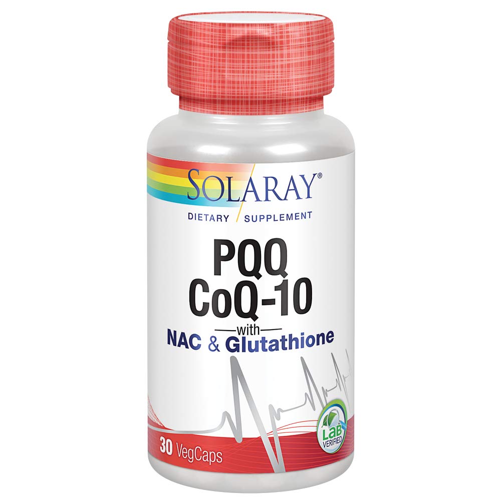 Solaray PQQ CoQ10, Dukungan Kesehatan Jantung, 30ct