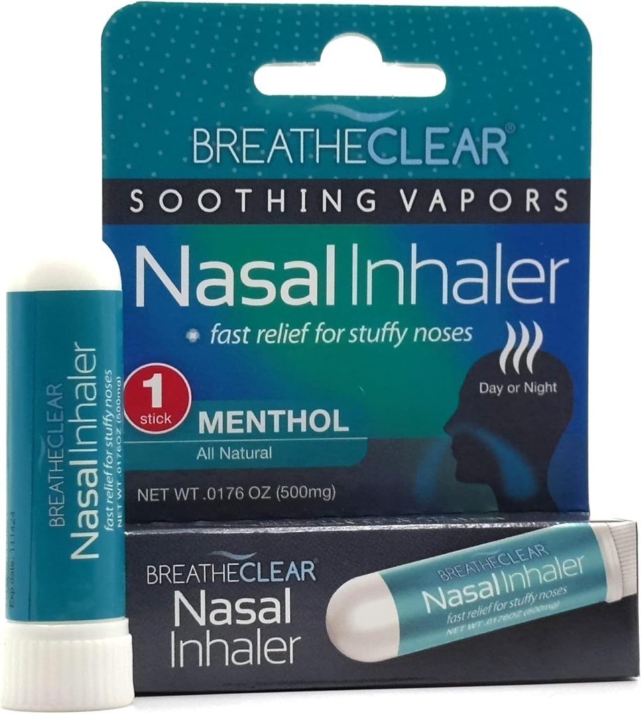 Soothing Vapors Nasal Inhaler - Proprietary Blend Perfect for Stuffy Nose Relief / Portable Stick 1-Pack