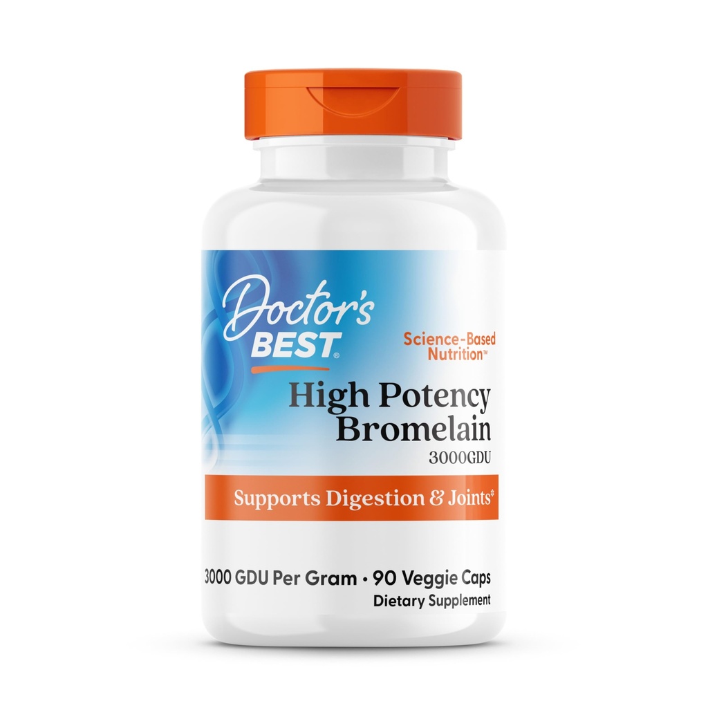 Tambahan Dizymes Enzymes Terbaik oleh dokter 3000 GDU Bromelain, Pasokan Pengaruh Terbaik, Mendukung Penyelubung Sehat, Kesehatan Gabungan, Absorpsi Nutrient, 500 mg, Capsule, 90 Cacah (Paket 1)