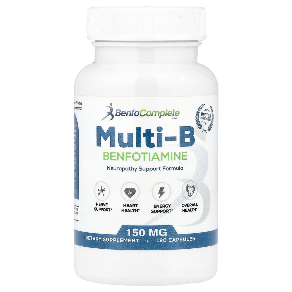 Benfotiamine Inc, Multi- B Neuropati Dukungan Formula, 150 mg, 120 Capsules (1)