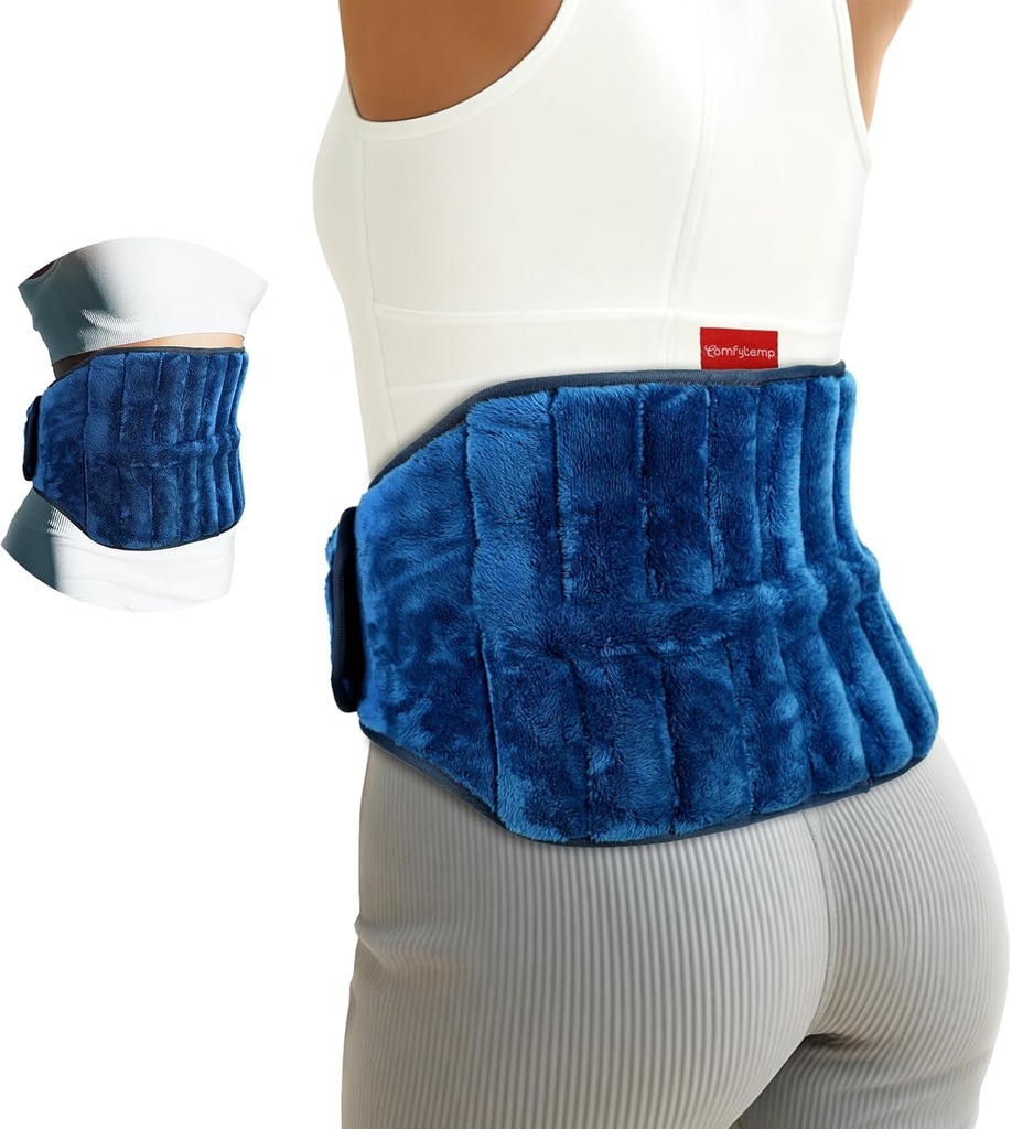 Microwave Comfytemp Haating Pad untuk Relief Relief Kembali Pain, Periods Kram, 2.5LB Wearables Microwatable Heating Pads, Moist Heat Therapy for Sciatica, Waist Coccyx, Warm Compress Recovery Get Well Gift