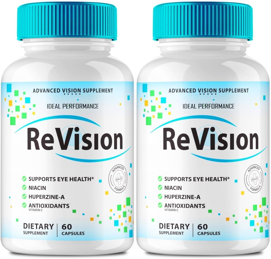 IDEAL PERFORMUCE (2 Pack) Revisi Pills Eye Advanced Vision 2.0 Eye Care Complex Vitamin Capsules Pro (120 Capsules)