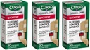 Curad Quickstop Flex-Fabric Bandages, Quickstop Bleeding Control Technology, Asported Sizes, 30 Cacah (Paket 3)