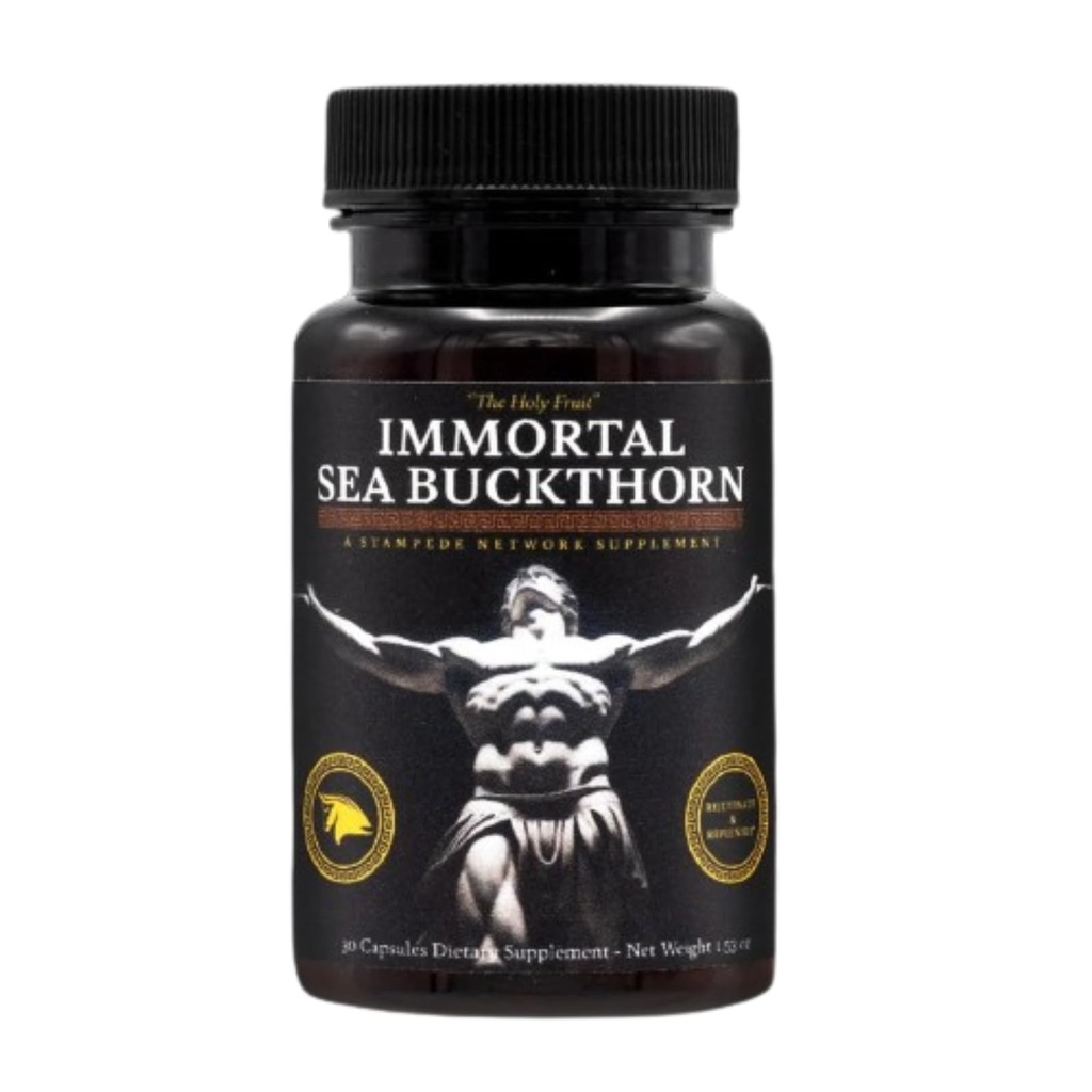 Immortal Sea Buckthorn Capsules - Ancient Power, Modern Vitalitas untuk Pria dan Wanita dengan Omega 3, 6, 7, 9, dan Antioksidants untuk Radiant Skin, Energi & Imune Dukungan.