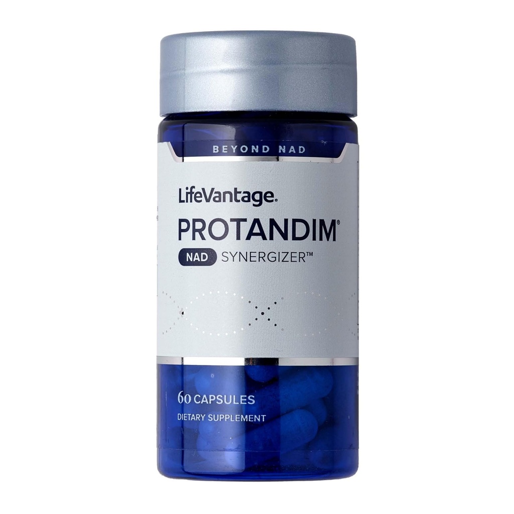 LifeVantage Protandim NAD Synergizer, Tambahan Energi NAD, Mood, Dukungan Penuaan Sehat, Aktivasi Sirtuin, Dukungan Energi & Vascular, Hapus Limbah Seluler, 60 Kapsul