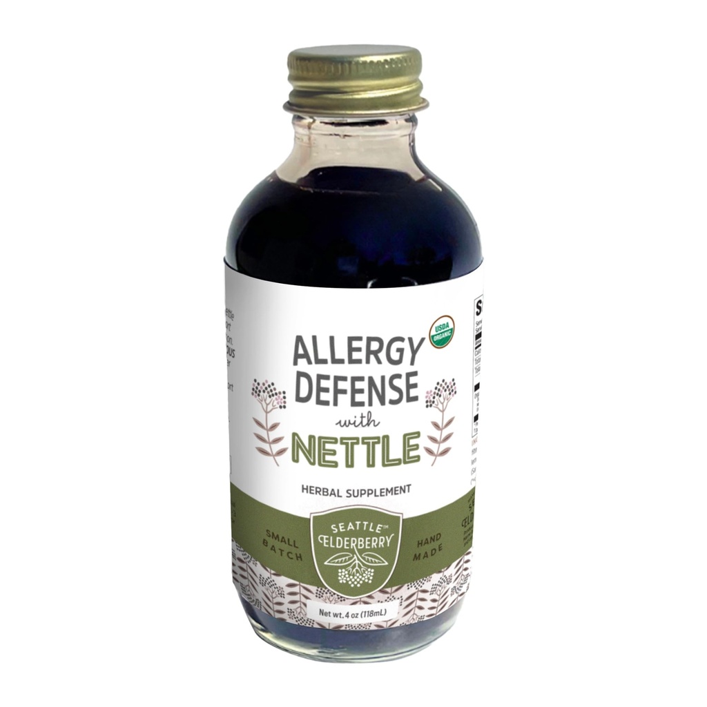 Pertahanan Alergi dengan Nettle - Delicious, Gluten- Free Herbal Suplemen dengan Manfaat Mampu Dibuat dari Hanya Organik Ingrediers dalam Small Batches di USA - 4oz