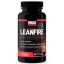 FORCE FacTOR LeanFire Pre Workout Pil Energi dengan Green Tea Extract dan Caffeine untuk Increase Energy, Build Lean Muscle, Black, 60 Count (Paket 1), Paket May Vary