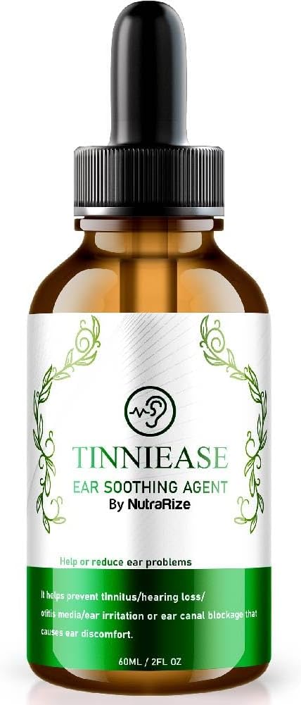 NutraRize TinniEase Ear Drops, Pro Hearing Dukung Formula, All Natural Ear Liquid Suplement, Dropper for Ringing Ears, Maximum Power for Ear Health, Review (30 Pelayan)