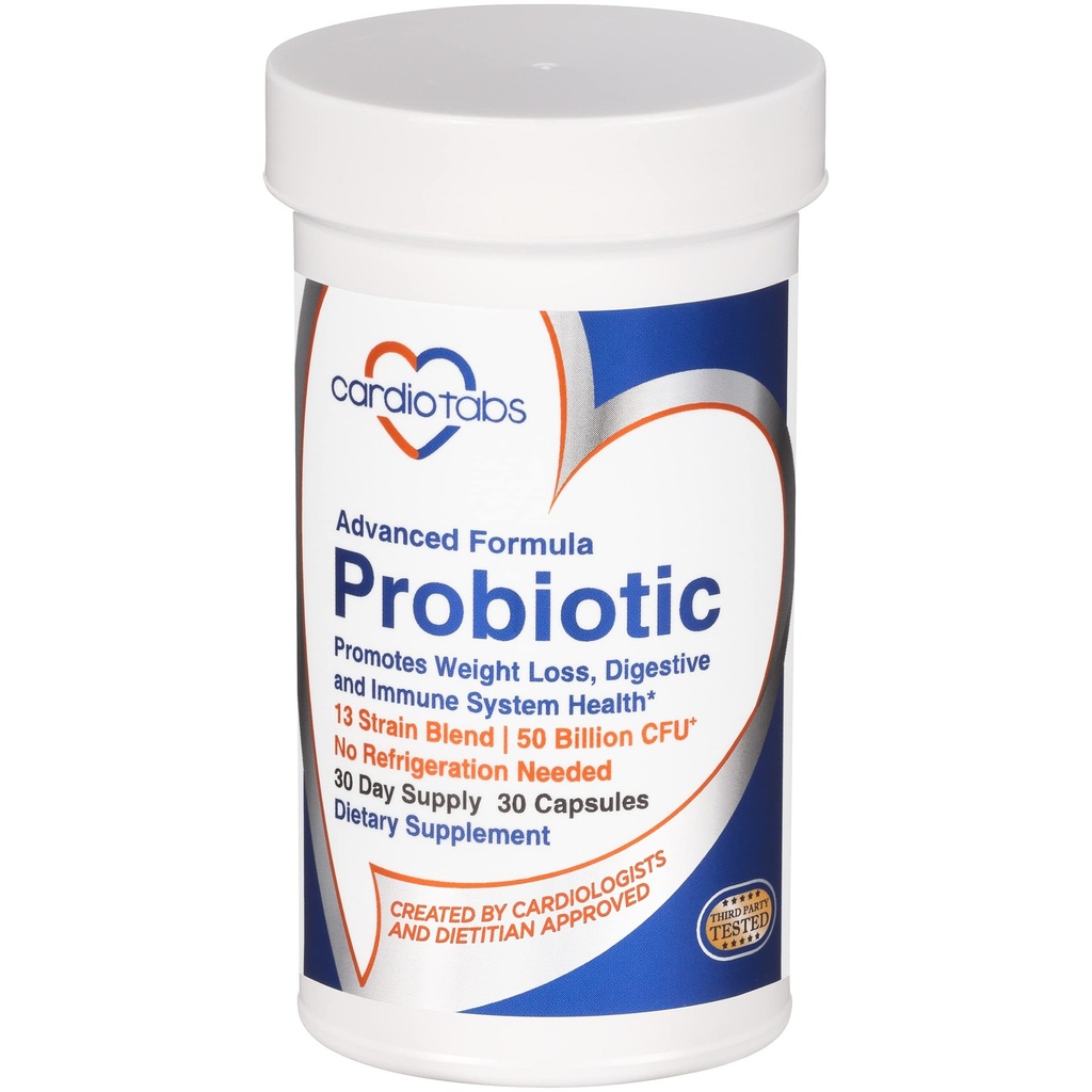 Advanced Probiotic w / 50 Billion CFU Per Serving, Shelf Stable, Men 's and Women Probiotic Suplemen Stay Fit, 30 Kapsul