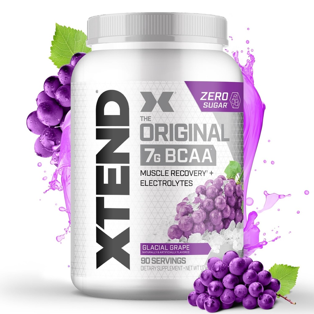 Xtend asli BCAA Powder 7g BCAA dan 2.5g L- Glutamine, Sugar Post Workout Muscle Recovery Drink dengan Amino Accids for Men & Women, 90 Servings
