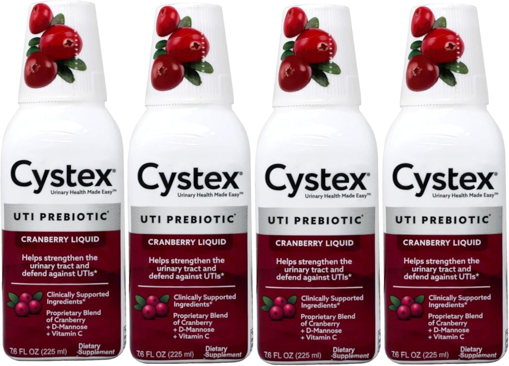 Cystex Liquid Cranberry Complex, 7.6 Fl Oz (Paket 4)