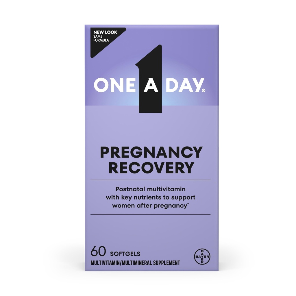 one A DAY Postnatal Multivitamin Complete for Posting-Pregnancy with Folic Acid and Omega-3 DHA, 60 Count (Packaging May Vary)