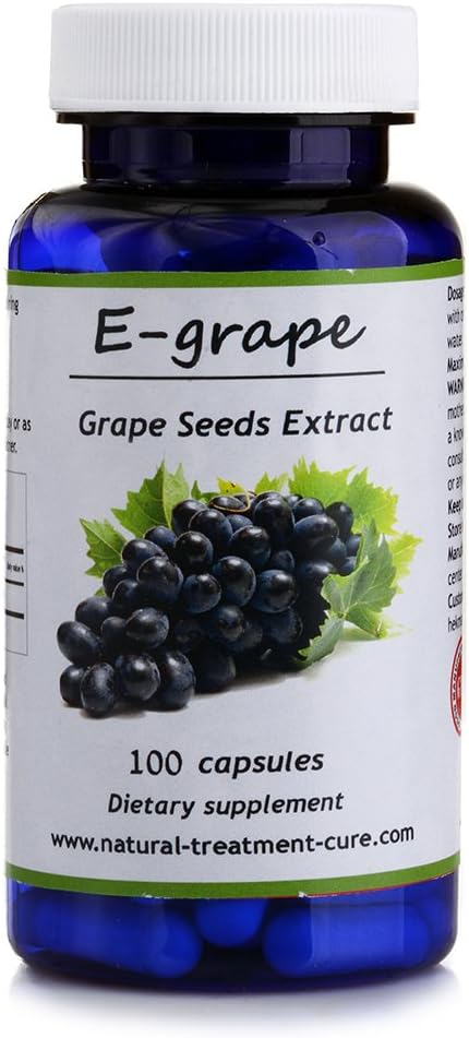 Hekma Center Pure Extract of Grape Seed - Vitis Vinifera - 100 Kapsul - Vegan