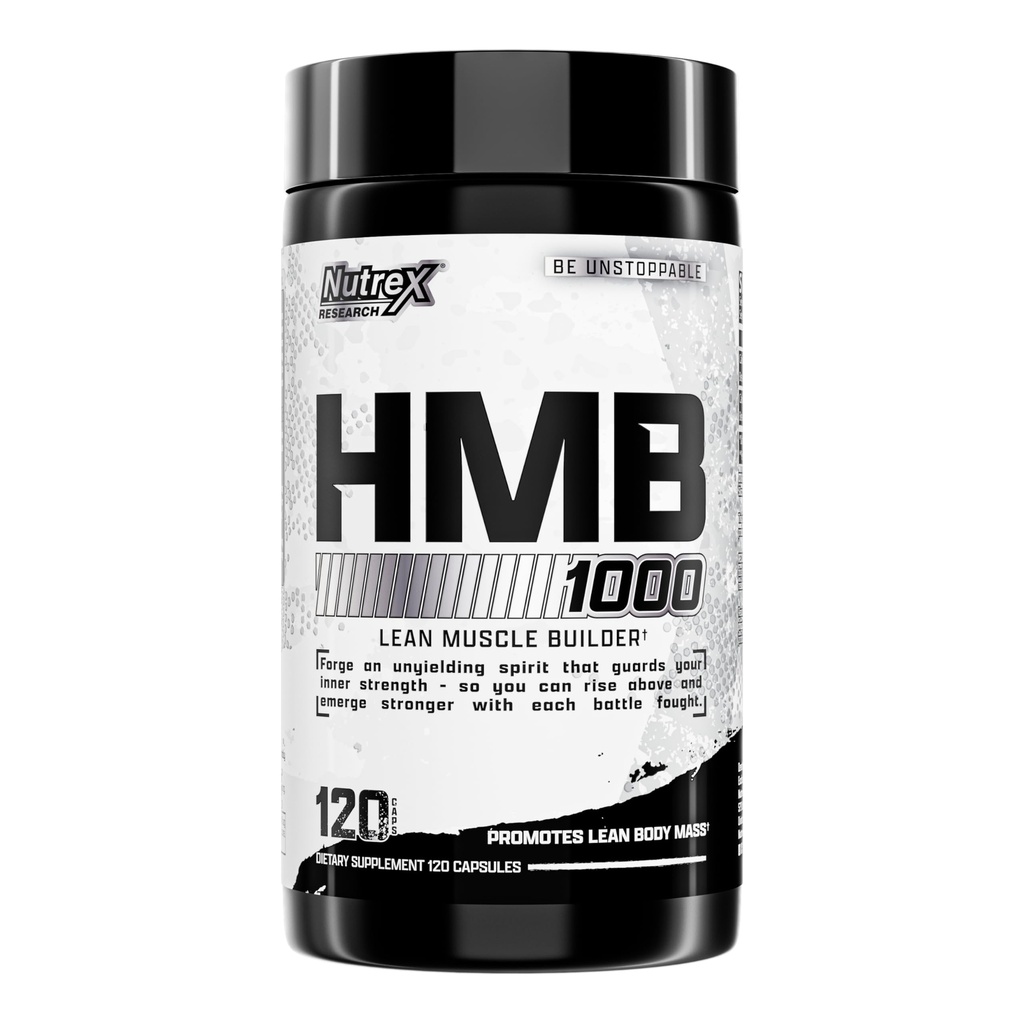 Nutrex Research HMB 1000 MG 14; Mendukung Pemulihan Otot, Mengurangi Kerusakan Otot Skeletal, Meningkatkan Kekuatan, Mencegah Muscle Kehilangan 124; 120 Capsules