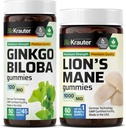 BIO KRAUTER Ginkgo Biloba 90 Gummies & Singa Mane 60 Gummies