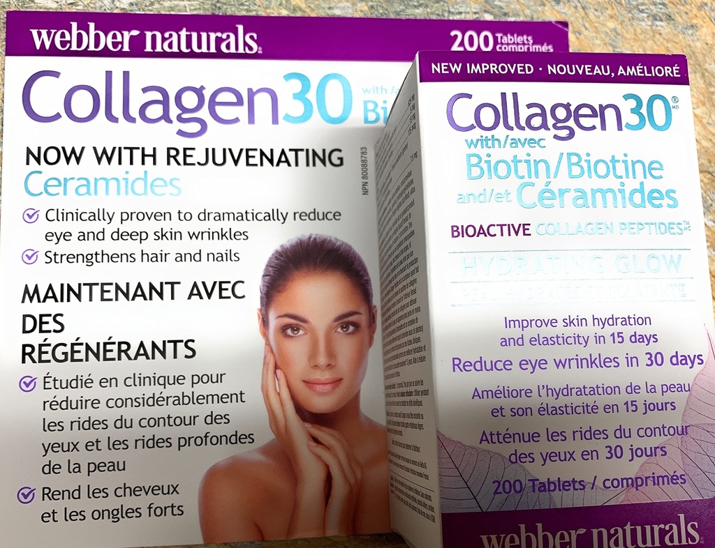 Webber Collagen 30 dengan Biotin dan Ceramides, 200 tablet